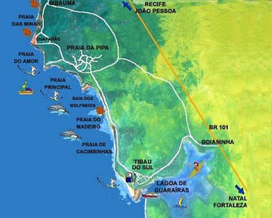 Апарт отель Flat Pipa'S Ocean A Passos Da Praia E Centro Pipa Praia de Pipa Экстерьер фото